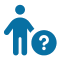 person icon with question mark